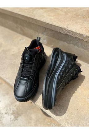 کفش پیاده روی مشکی مردانه چرم مصنوعی SporFit Shoes - کد 928941301