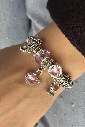 دستبند استیل (فولاد) طوسی زنانه استیل (فولاد) Vitastyle - کد 928647483