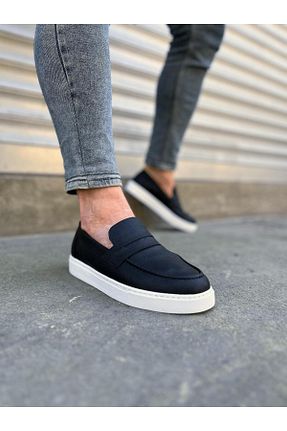 کفش کژوال مشکی مردانه پارچه ای rabellashoes - کد 928682069