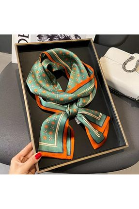 دستمال گردن سبز زنانه پلی استر ElevaGlam - کد 928682035
