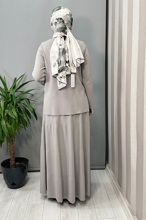 دامن حجاب طوسی بافتنی MISS DALIDA - کد 928687427