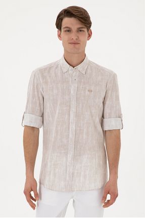 پیراهن بژ مردانه رگولار U.S. Polo Assn. - کد 928699470