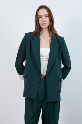کت بلیزر سبز زنانه پارچه Lady Pixie - کد 928689949