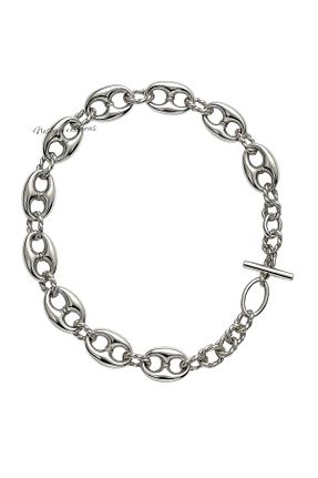 گردنبند جواهر طوسی زنانه روکش پلاتینیوم neslyaccessories - کد 928708482