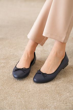 بابت سرمه ای زنانه چرم مصنوعی öz se shoes - کد 805671861