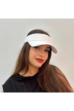 کلاه سفید زنانه پنبه ای CapZone - کد 928713153