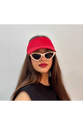 کلاه قرمز زنانه پنبه ای CapZone - کد 928713150