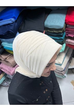 روسری بژ 70 * 180 Gülnur tasarım - کد 928719671