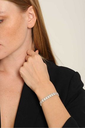 دستبند نقره طوسی زنانه 925 عیار bijouxfemme - کد 928721334