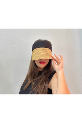 کلاه قهوه ای زنانه حصیر CapZone - کد 928731670