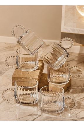 لیوان نارنجی شیشه Şahika Kristal cama atılan imza - کد 902354766
