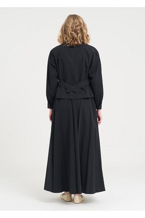 ست بالاتنه و پائین تنه مشکی زنانه بافتنی Armağan - کد 928968409
