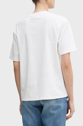 تیشرت سفید زنانه اورسایز Calvin Klein - کد 928968576