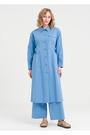 کلاه و ابایا آبی زنانه پنبه ای Armağan - کد 928721335