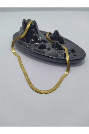 گردنبند استیل ( فولاد ) طلائی زنانه استیل ضد زنگ EsEsin - کد 928751772