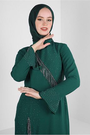 شال سبز زنانه پلی استر Alvina - کد 805950732