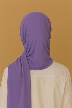 شال بنفش زنانه پنبه ای mim eşarp - کد 928703427