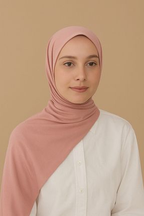 شال صورتی زنانه پنبه ای mim eşarp - کد 928703347