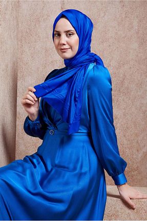 شال سرمه ای زنانه پلی استر Alvina - کد 856845529