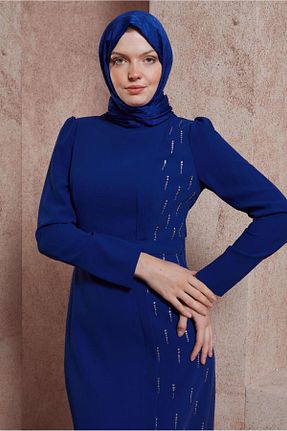 شال سرمه ای زنانه پلی استر Alvina - کد 829869166