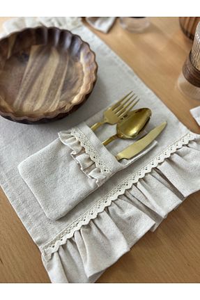 جای قاشق بژ کتان - ویسکون Mirilliahome - کد 928855631