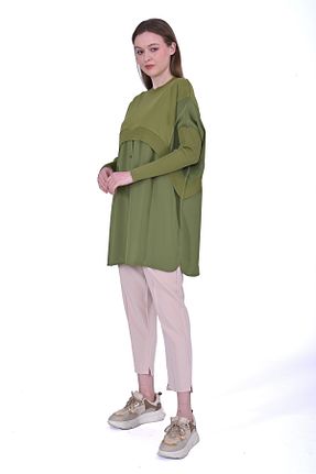 تونیک حجاب سبز زنانه پنبه ای Invee - کد 867207514