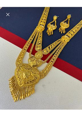 گردنبند جواهر طلائی زنانه روکش طلا Mühür - کد 805587382