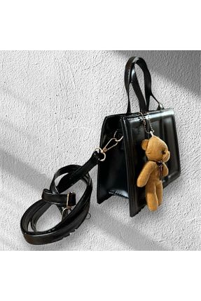 کیف دوشی مشکی زنانه چرم مصنوعی bag - کد 928068552