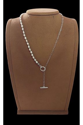 گردنبند مروارید طوسی مروارید آب شیرین AYTENS TAKI - کد 928814046