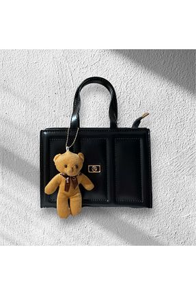 کیف دوشی مشکی زنانه چرم مصنوعی bag - کد 928068552