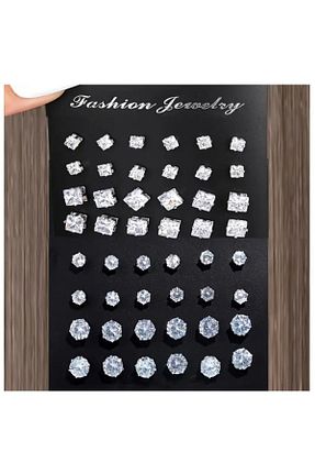 گوشواره جواهر طوسی سنگ طبیعی orco - کد 928844238
