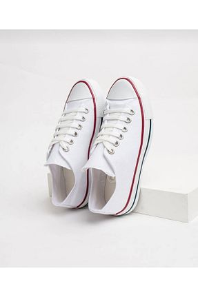 کفش اسنیکر سفید بچه گانه بند دار Aurora Shoes - کد 928843596