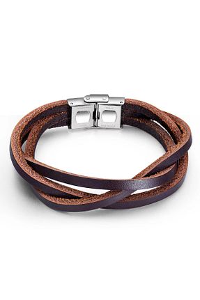 دستبند استیل (فولاد) قهوه ای زنانه Lee Cooper - کد 928844121