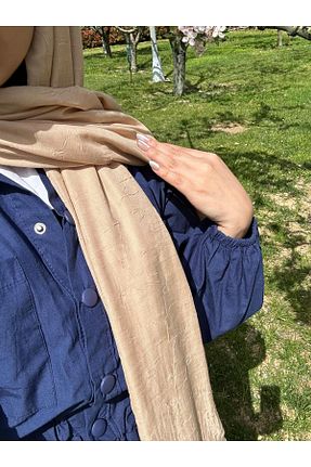شال بژ زنانه پلی استر Marka - کد 928871788