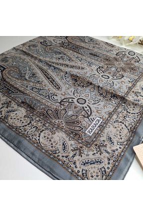 روسری طوسی پلی استر Karaca - کد 928871789
