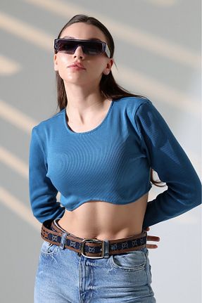 بلوز آبی زنانه ساده Wear It - کد 898121188