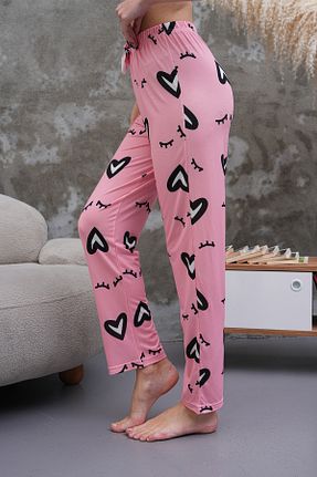 پائین تنه راحتی صورتی زنانه پنبه - پلی استر - الاستین Arvin Pijama - کد 928891062