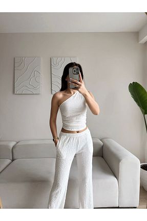 ست بالاتنه و پائین تنه رنگی زنانه بافتنی Zoom Butik - کد 928892268