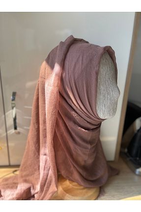 شال قهوه ای زنانه پنبه ای Butik - کد 874777725