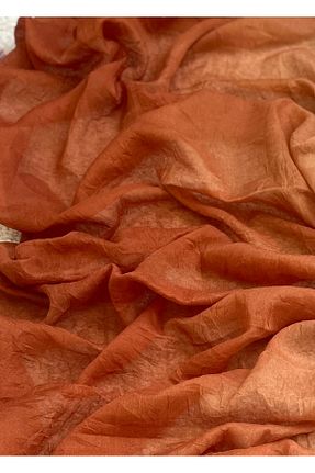 شال نارنجی زنانه پنبه ای Butik - کد 863811635