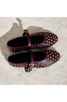 بابت زرشکی زنانه چرم مصنوعی runa shoes - کد 928896301