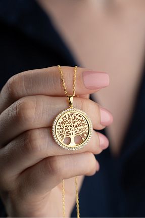 گردنبند نقره طوسی زنانه 925 عیار Silvano Jewelry - کد 928893721