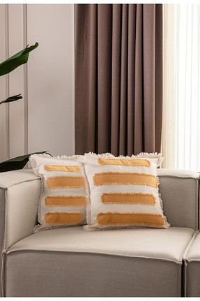 کوسن و روکش کوسن بژ پلی استر Markaev - کد 926212586