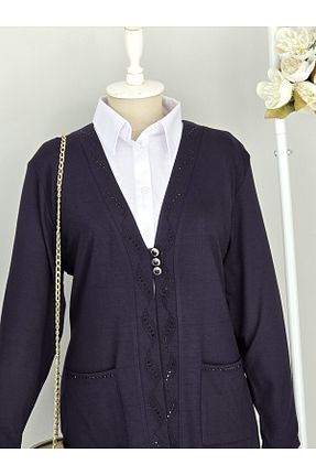 کت سایز بزرگ سرمه ای زنانه ویسکون ENDAMIM - کد 928892774