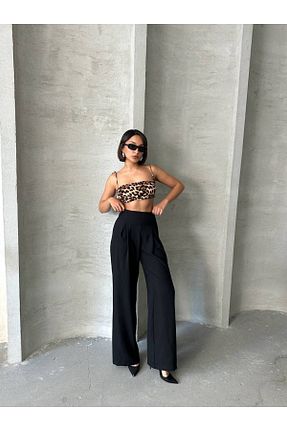 شلوار مشکی زنانه پارچه MODA - کد 928892839