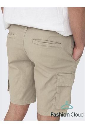 شلوارک و برمودا بژ زنانه Gabardin NovaRise - کد 928898872
