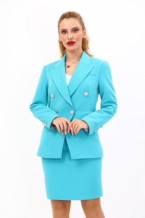کت فیروزه ای زنانه رگولار ÖNDER ÖZSOY - کد 928912786