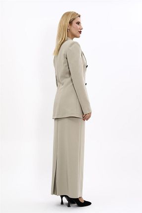 ست بالاتنه و پائین تنه نباتی زنانه بافتنی ÖNDER ÖZSOY - کد 929082601