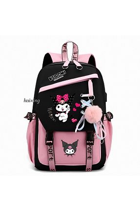 کیف مدرسه رنگی بچه گانه پارچه ای Hello Kitty - کد 897012479
