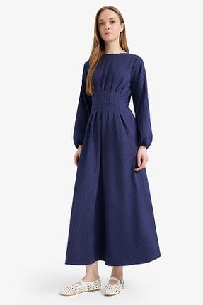 لباس حجاب سرمه ای رگولار Defacto - کد 926644626